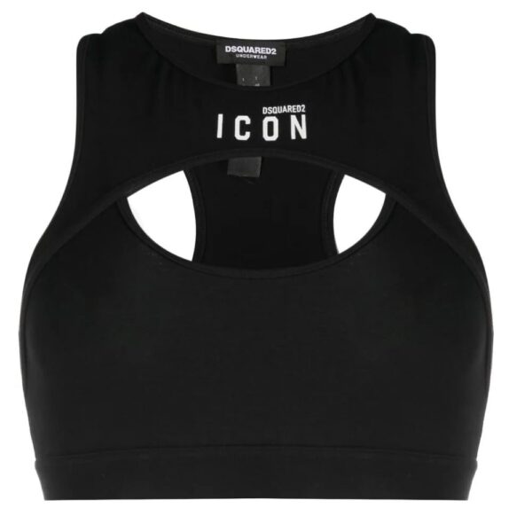 DSQUARED2  Be Icon cut-out sports bra