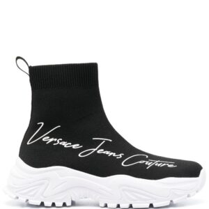 Versace Jeans Couture logo-print high-top sneakers