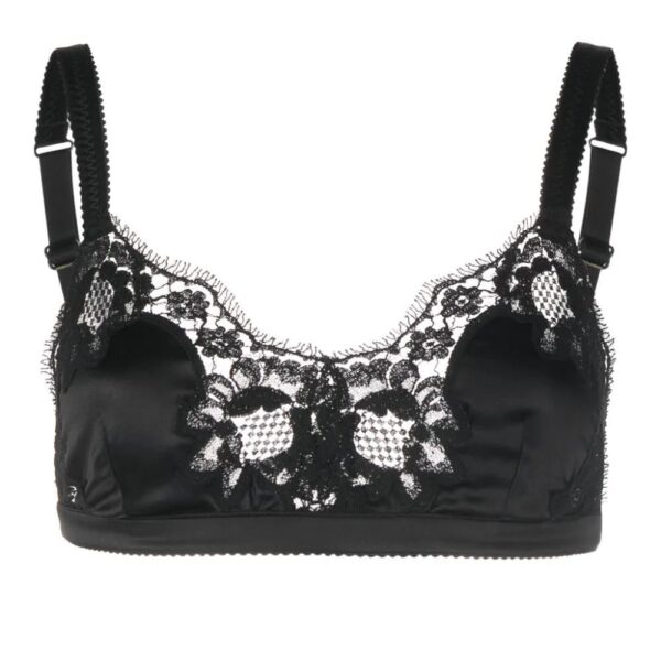 Dolce & Gabbana  lace-trim satin bra
