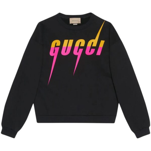 Gucci  Blade logo-print cotton sweatshirt