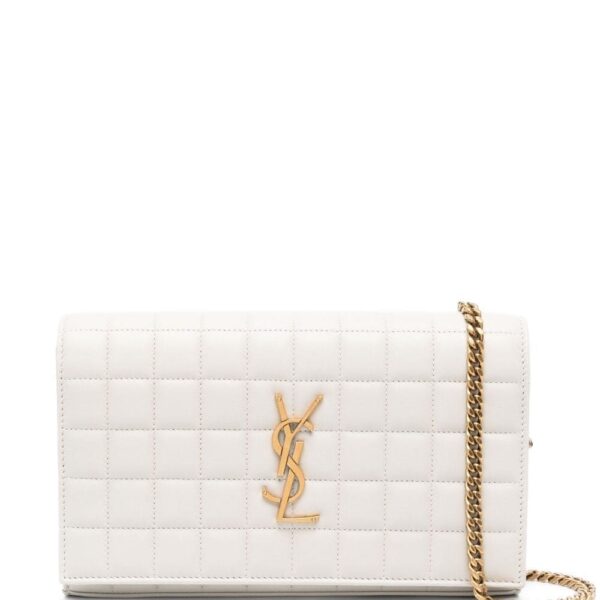 Saint Laurent Cassandre matelassé leather clutch