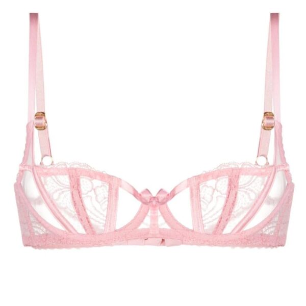 Agent Provocateur  Rozlyn picot-trim sheer-lace bra