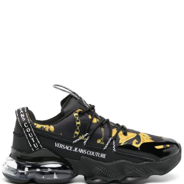 Versace Jeans Couture Chain Couture-print panelled sneakers