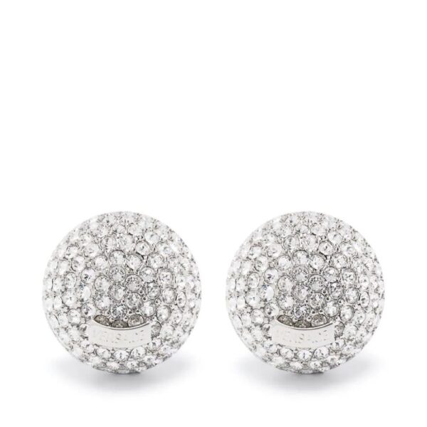 Versace  Sphere crystal earrings