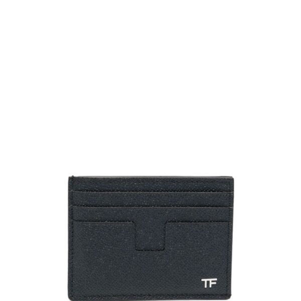 TOM FORD logo grained-leather cardholder