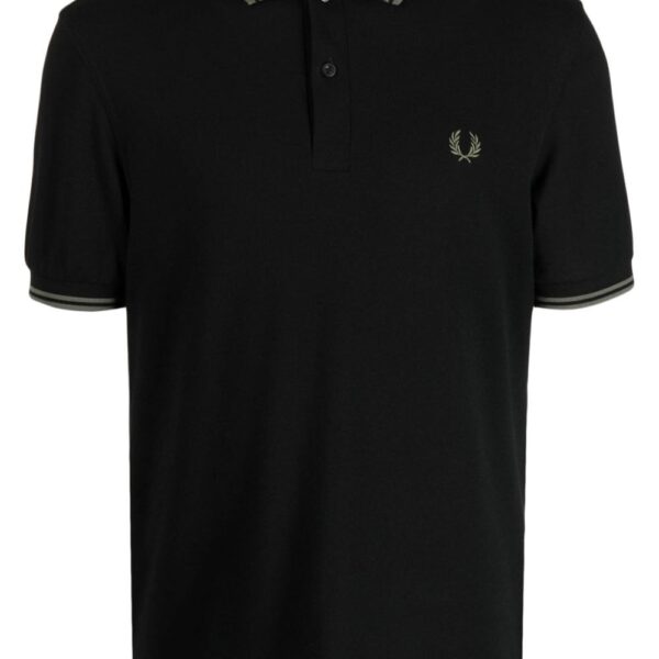 Fred Perry contrast-trim cotton polo shirt