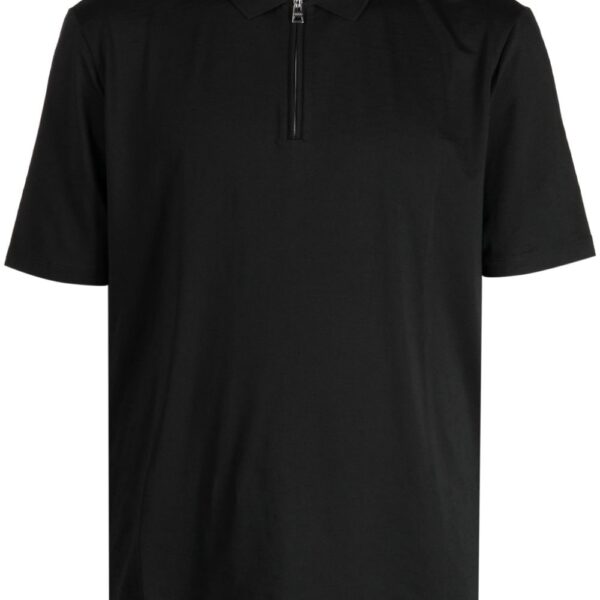 HUGO half-zip cotton blend polo shirt