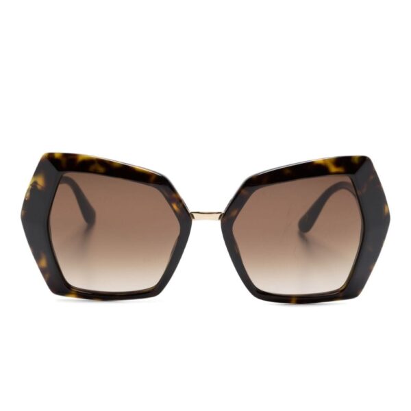 Dolce & Gabbana Eyewear tortoiseshell-effect butterfly-frame sunglasses