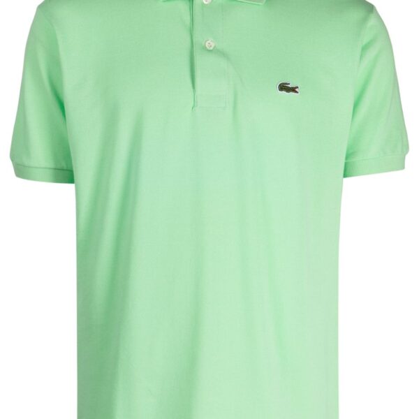 Lacoste logo-patch cotton polo shirt