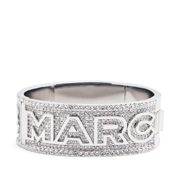 Marc Jacobs  logo-lettering crystal-embellished bracelet
