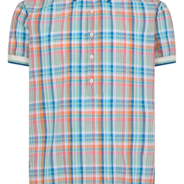 Dsquared2 logo-print checked polo shirt