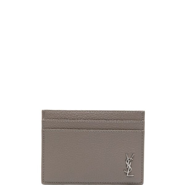 Saint Laurent Tiny Cassandre leather cardholder