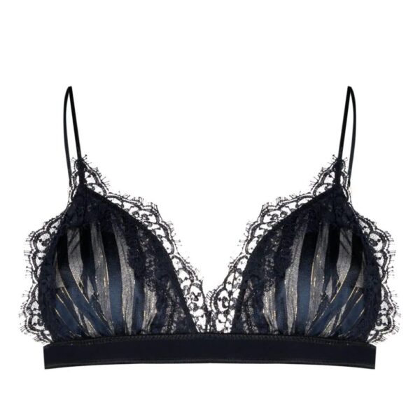 Oséree  lurex lace-trim bra