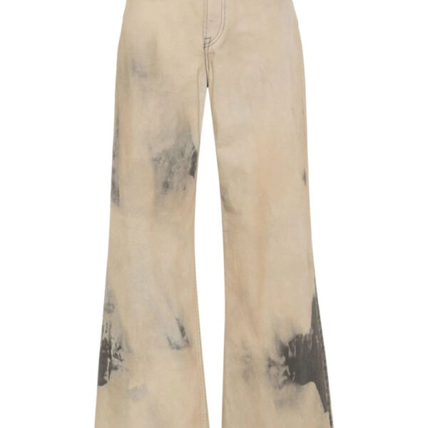 Acne Studios  bleached-effect wide-leg jeans