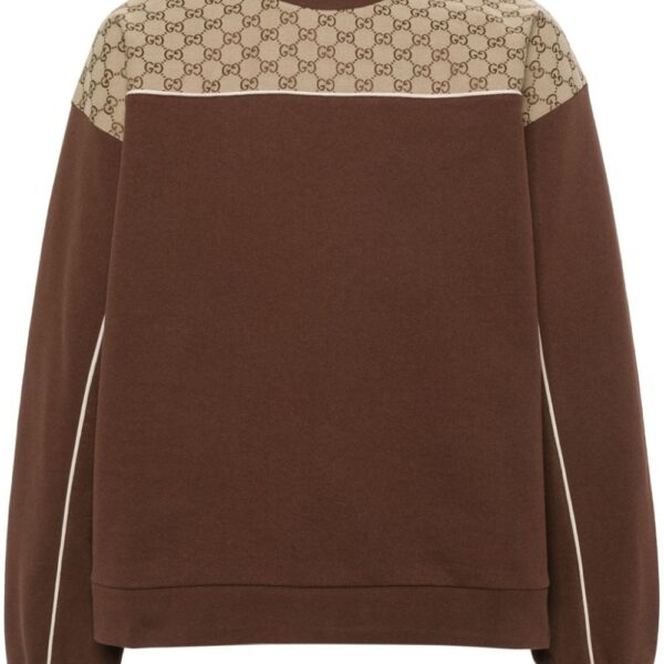 Gucci GG-canvas cotton sweatshirt