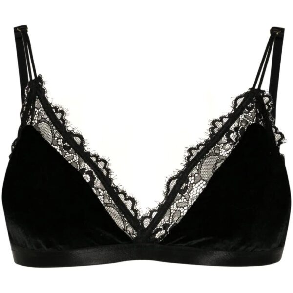 Lethicia Bronstein  Andrea triangle-cup velvet top