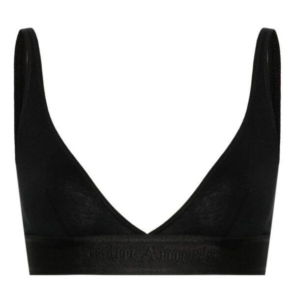 Palm Angels  logo-tape triangle bra