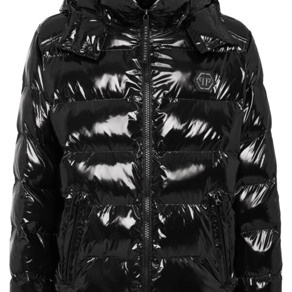 Philipp Plein  Hexagon logo-plaque padded jacket