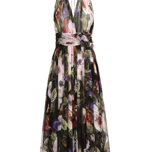 Dolce & Gabbana floral-print silk midi dress