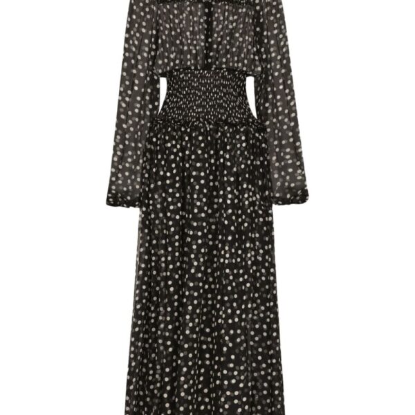 Dolce & Gabbana polka dot-print silk dress