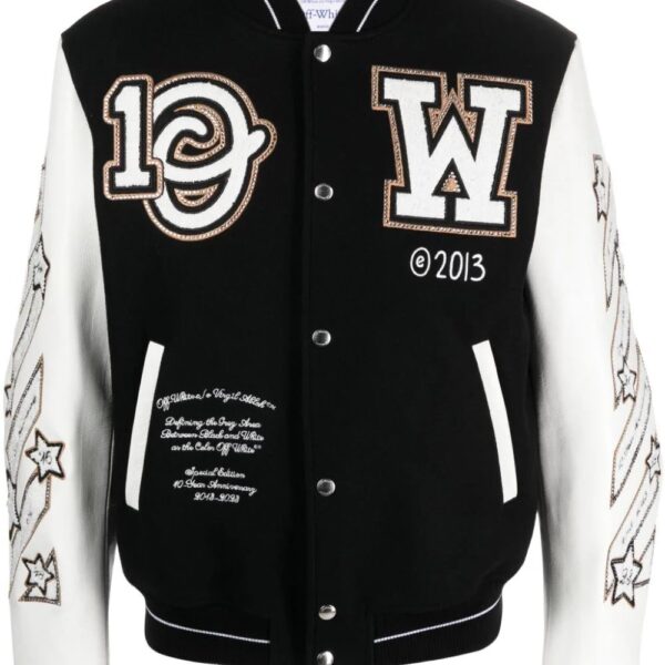 Off-White  Logic varsity jacket