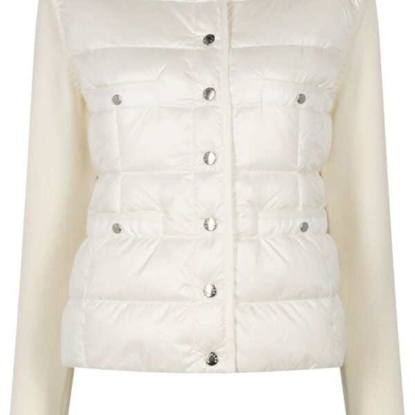 Moncler  knitted-sleeves padded jacket