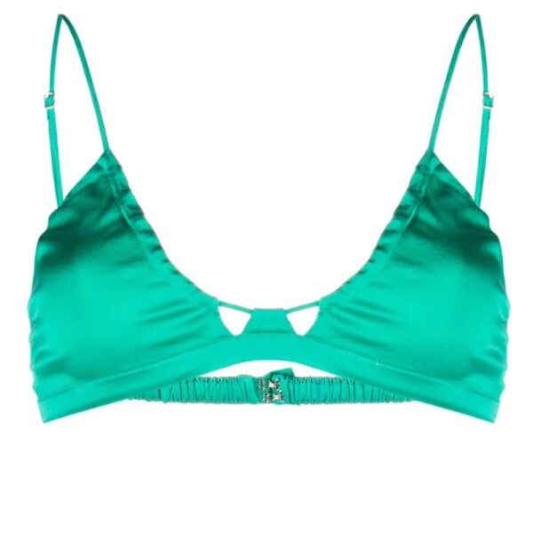 Forte Forte  triangle-cup satin bra
