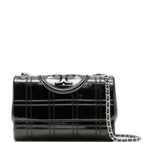 Tory Burch Fleming checked shoulder bag