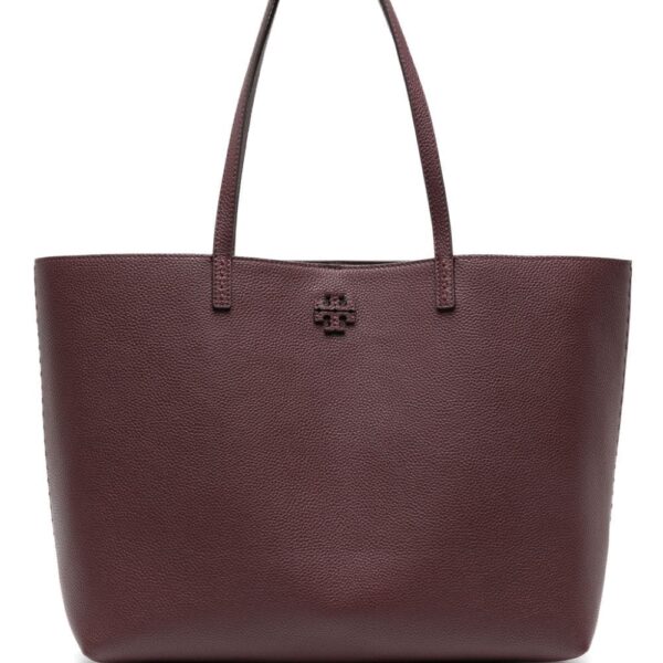 Tory Burch McGraw grained-leather tote bag