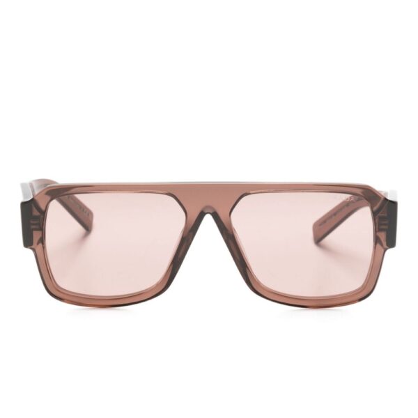 Prada Eyewear transparent pilot-frame sunglasses
