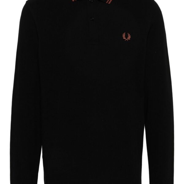 Fred Perry logo-embroidered cotton polo shirt