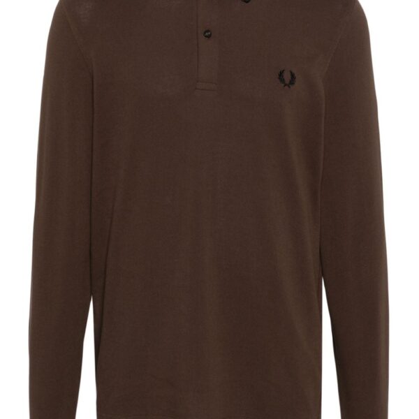 Fred Perry logo-embroidered cotton polo shirt