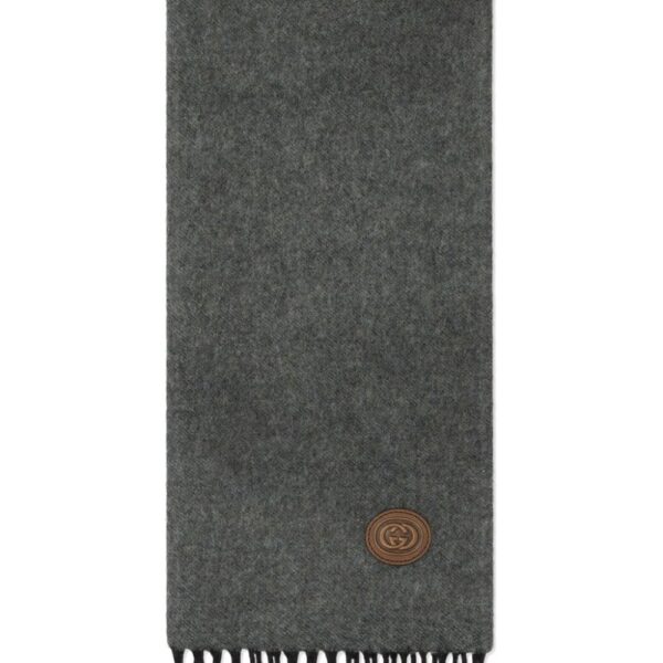 Gucci  Interlocking G-patch cashmere scarf