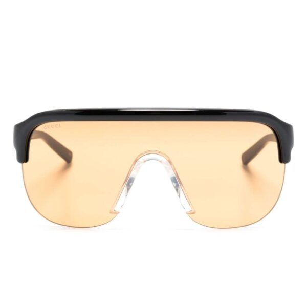 Gucci Eyewear lens-decal shield-frame sunglasses