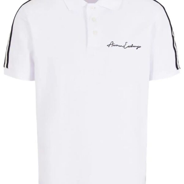 Armani Exchange  logo-embroidered polo shirt