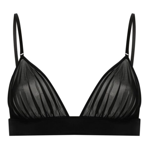 Maison Close  semi-sheer draped bra
