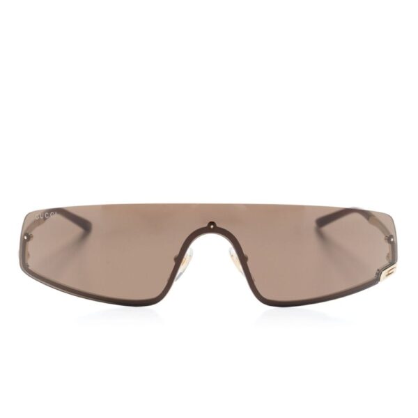 Gucci Eyewear Square-G-motif shield-frame sunglasses