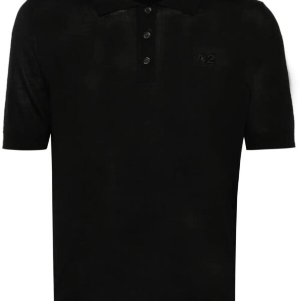 Dsquared2  embroidered-logo ribbed polo shirt