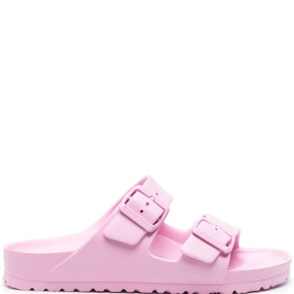 Birkenstock Arizona logo-buckle slides