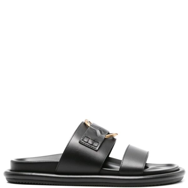 Moncler Bell leather slides