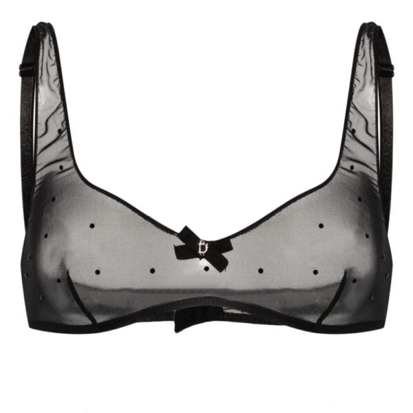 DSQUARED2  sequined semi-sheer bra