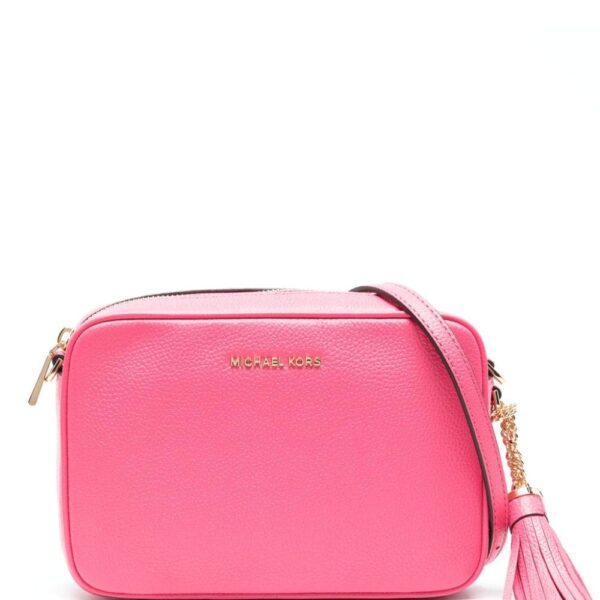 Michael Michael Kors logo-lettering leather crossbody bag