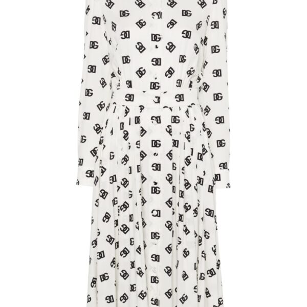 Dolce & Gabbana logo-print midi dress