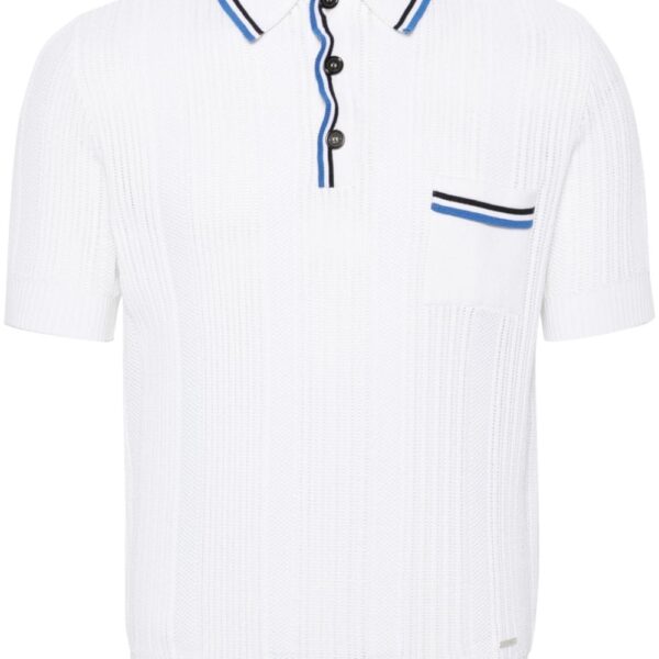 Dsquared2 open-knit polo shirt