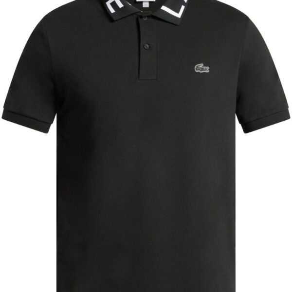 Lacoste branded collar logo-appliqué polo shirt