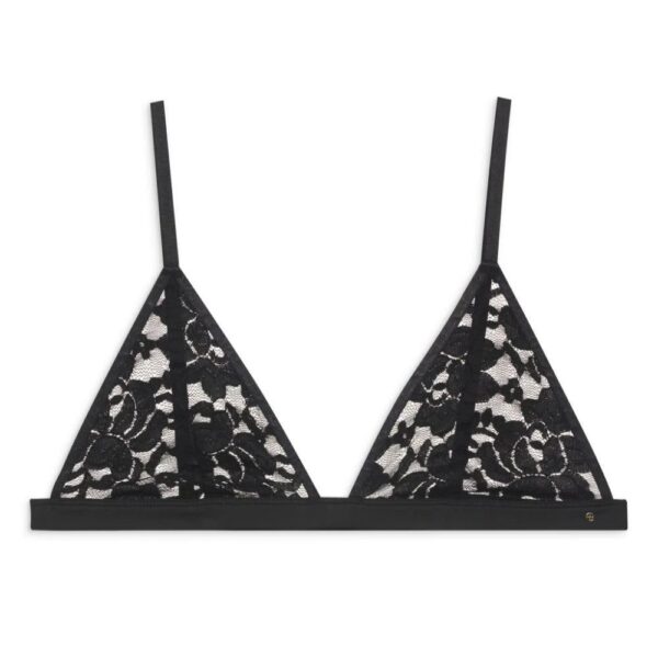 ANINE BING  Eldra floral-lace bralette