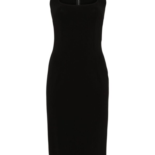 Dolce & Gabbana square-neck sleeveless midi dress