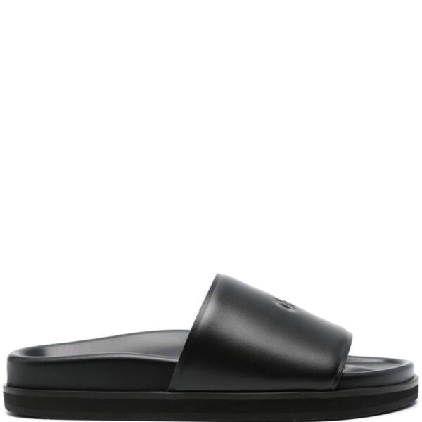 Off-White debossed-logo leather sandals