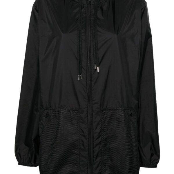 Moncler  mesh-panels hooded jacket
