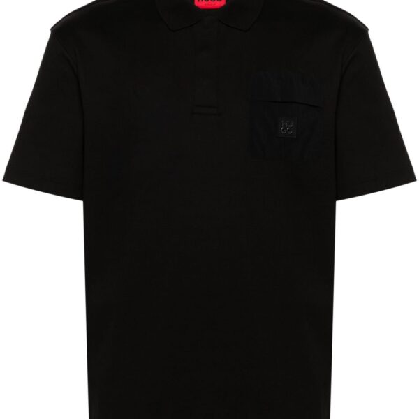 HUGO appliqué-logo cotton polo shirt